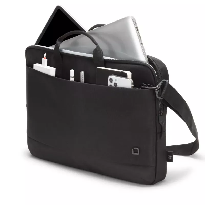 DICOTA slim Eco Motion - borsa per notebook 14-15,6 pollici - nero / 600d Rpe poliestere
