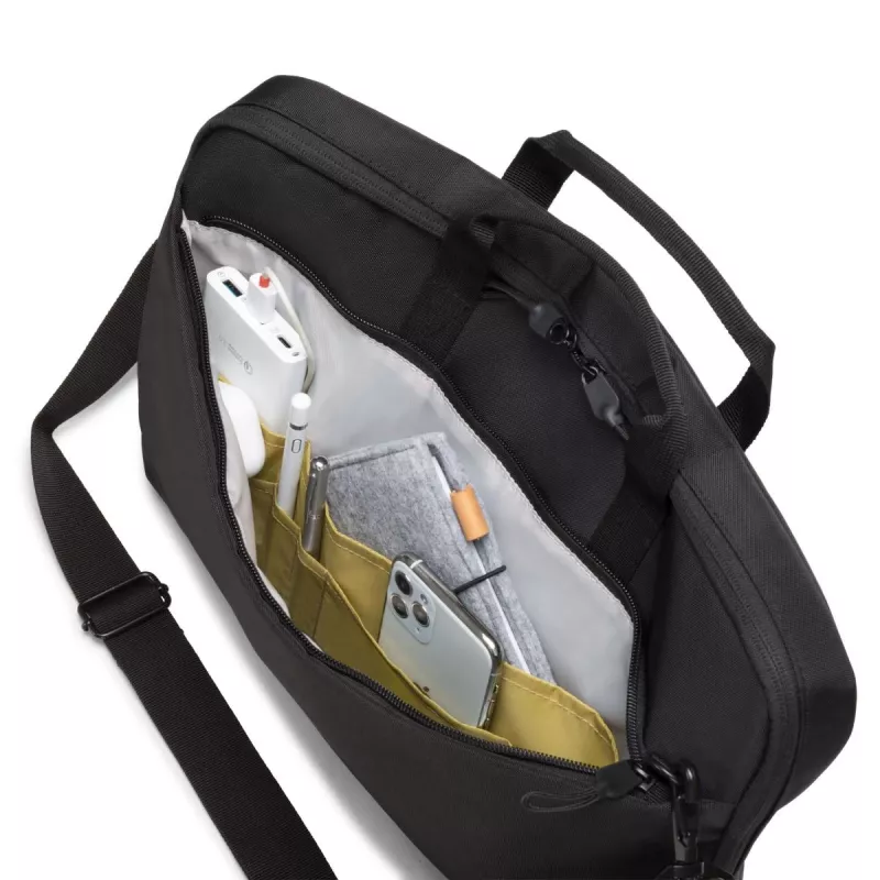 DICOTA slim Eco Motion - borsa per notebook 14-15,6 pollici - nero / 600d Rpe poliestere