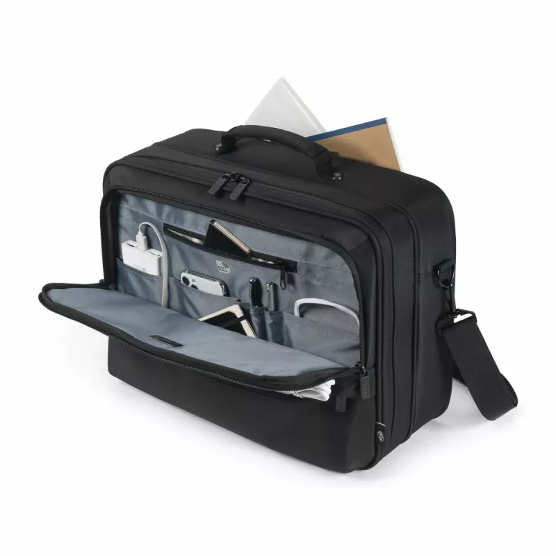 DICOTA Eco Multi Core - borsa per notebook 14-16 pollici - nero / 300d 100% poliestere PET riciclato