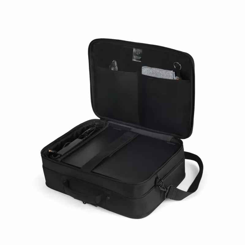 DICOTA Eco Multi Core - borsa per notebook 14-16 pollici - nero / 300d 100% poliestere PET riciclato