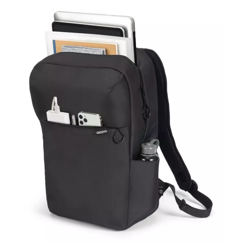 DICOTA Commuter - zaino per notebook 13-16 pollici - nero / 300d Rpet poliestere