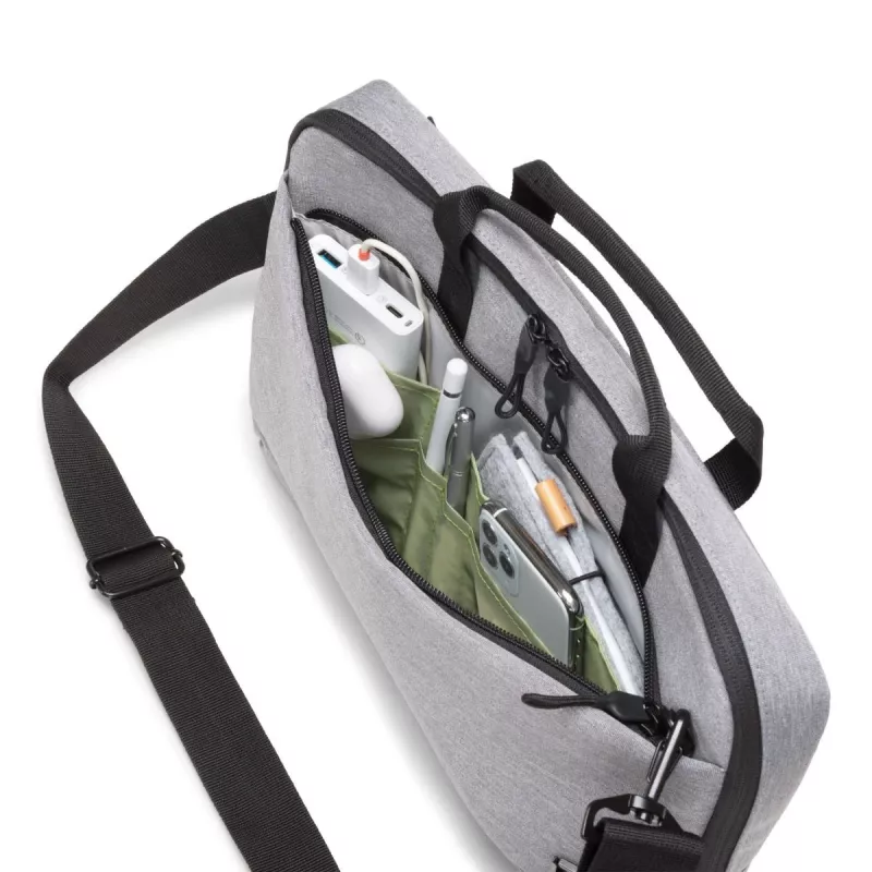 DICOTA slim Eco Motion - custodia per notebook 14-15.6in - grigio chiaro / 600d Rpe poliestere