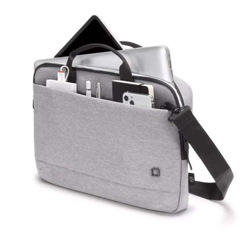 DICOTA slim Eco Motion - custodia per notebook 14-15.6in - grigio chiaro / 600d Rpe poliestere
