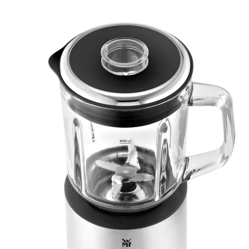 WMF KITCHENminis 0416490011 frullatore da tavolo 0,8 L 400 W nero, acciaio inox, trasparente