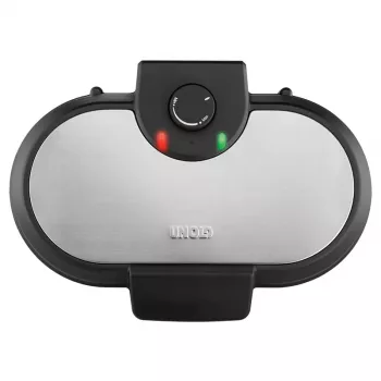Unold Pancake-Maker American, 2 crêpes, nero, acciaio inox, 13,5 cm, alluminio, manopola rotante, 0,75 m