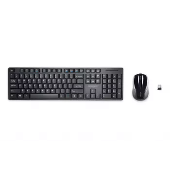 Kensington Pro Fit Wireless Desktop - Germania, full-size (100%), wireless, RF wireless, QWERTZ, nero, mouse incluso