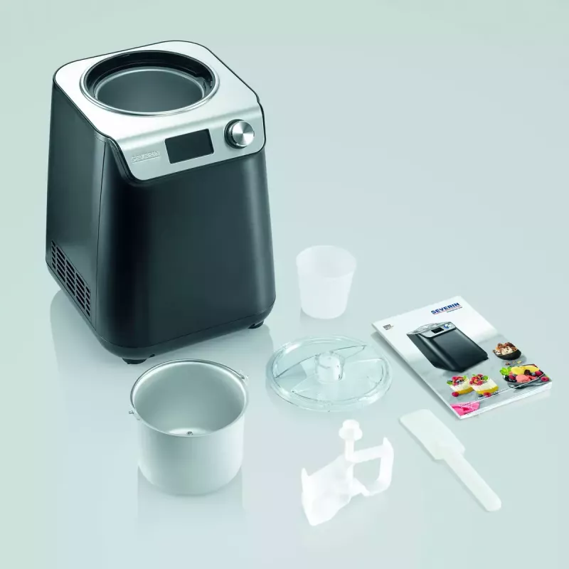 Gelatiera Severin EZ 7407 1,2 L 135 W nero acciaio inox