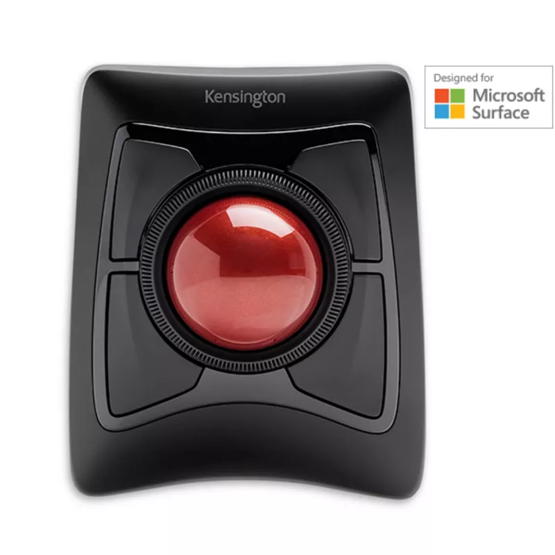 Kensington Expert mouse trackball wireless, ambidestro, ottico, RF wireless + Bluetooth, 400 DPI, nero