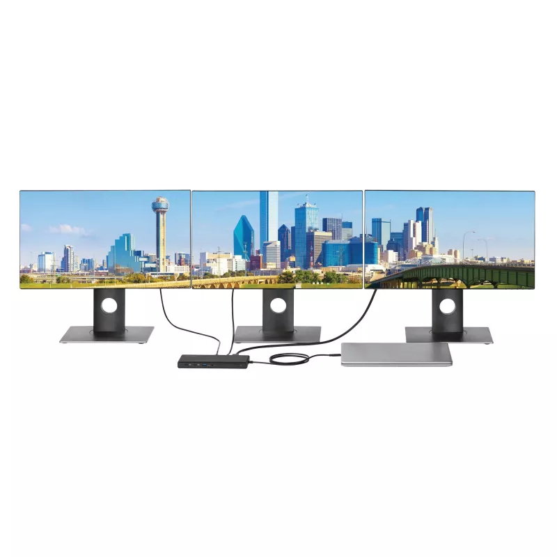 Kensington SD4842P EQ USB-C 10Gbps Docking Station Triple Video Driverless con 100W Power Delivery