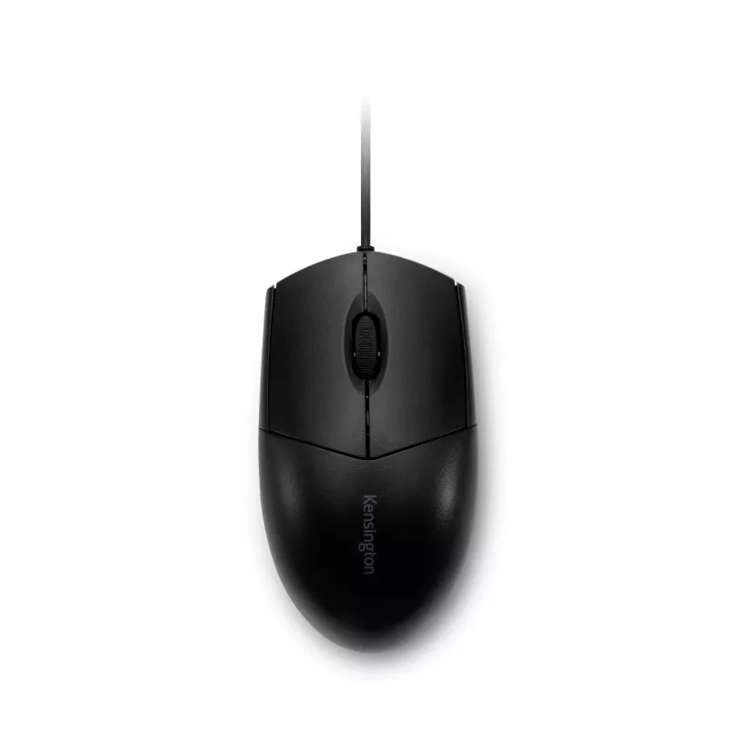 Mouse Kensington Pro Fit con filo, lavabile, ambidestro, ottico, USB, 1600 DPI, nero