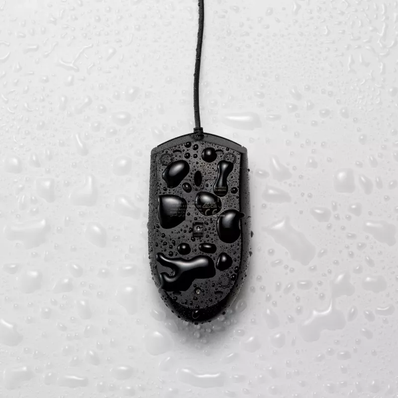 Mouse Kensington Pro Fit con filo, lavabile, ambidestro, ottico, USB, 1600 DPI, nero