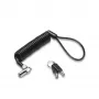 Kensington NanoSaver Portable Keyed Laptop Lock, 2,3 m, Kensington, chiave, acciaio al carbonio, nero, argento