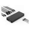 Kensington SD4781P EQ USB-C & USB-A Docking Station Dual 4K, con filo, USB 3.2 Gen 2 (3.1 Gen 2) Type-C, 100 W, 3,5 mm, 10,100,1000 Mbit/s, nero