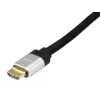 Equip 119380 cavo HDMI 2.1 Ultra High Speed con Ethernet, HDMI A maschio-maschio, 1,0 m, 8K/60Hz, HDR, 48 Gbit/s, guaina in tessuto, nero