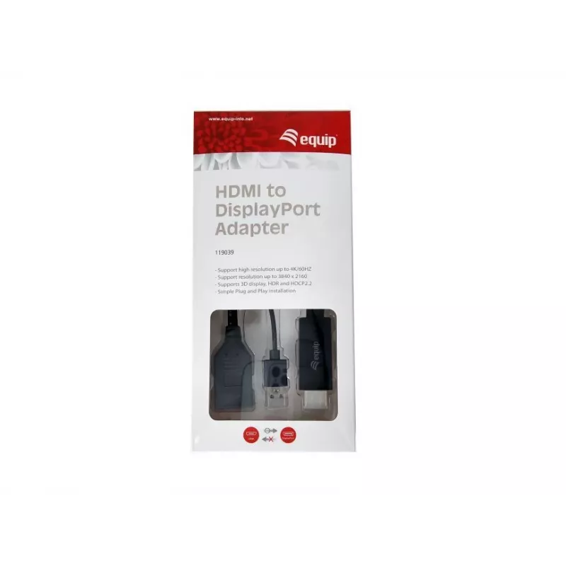 Adattatore HDMI a DisplayPort Equip 119039