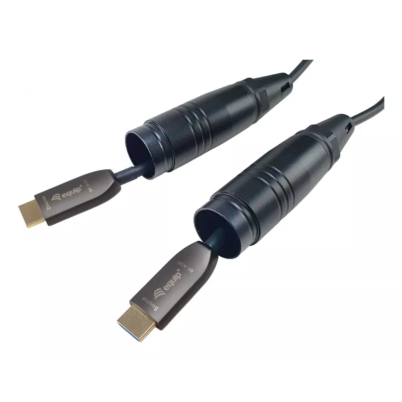 Cavo corazzato ottico attivo HDMI 2.1 Equip, 25 m, 8K/60Hz, 4K/120Hz, 48Gbps