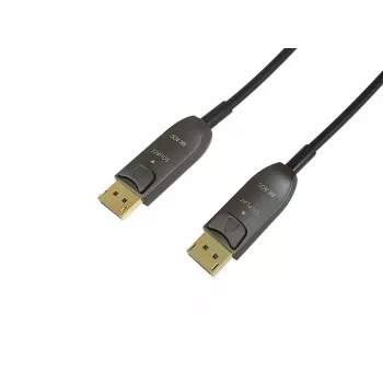 Cavo ottico attivo DisplayPort 1.4 Equip, 50 m, 8K/60Hz, 50 m, DisplayPort, DisplayPort, connettore maschio, connettore maschio, 7680 x 4320 pixel