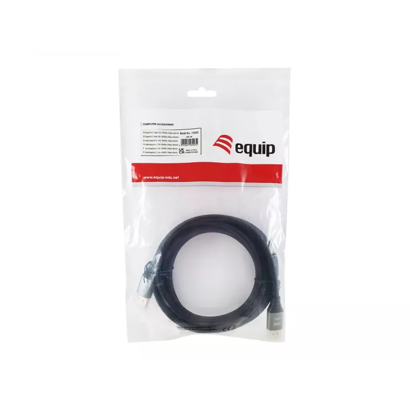 Cavo DisplayPort 2.1 Premium Equip, 3,0 m, 16K/60 Hz, 54 Gbit/s