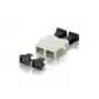 Adattatore/giunto in fibra ottica SC Equip, OM1/OM2, SC, beige, multimodale, 7 g, 12 pezzi