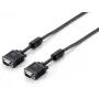 Equip Cavo VGA HD15, 8 m, 8 m, VGA (D-Sub), VGA (D-Sub), connettore maschio, connettore maschio, nero
