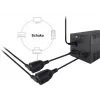 Equip 112106 Cavo di alimentazione nero 0,25 m IEC C14 CEE7/3