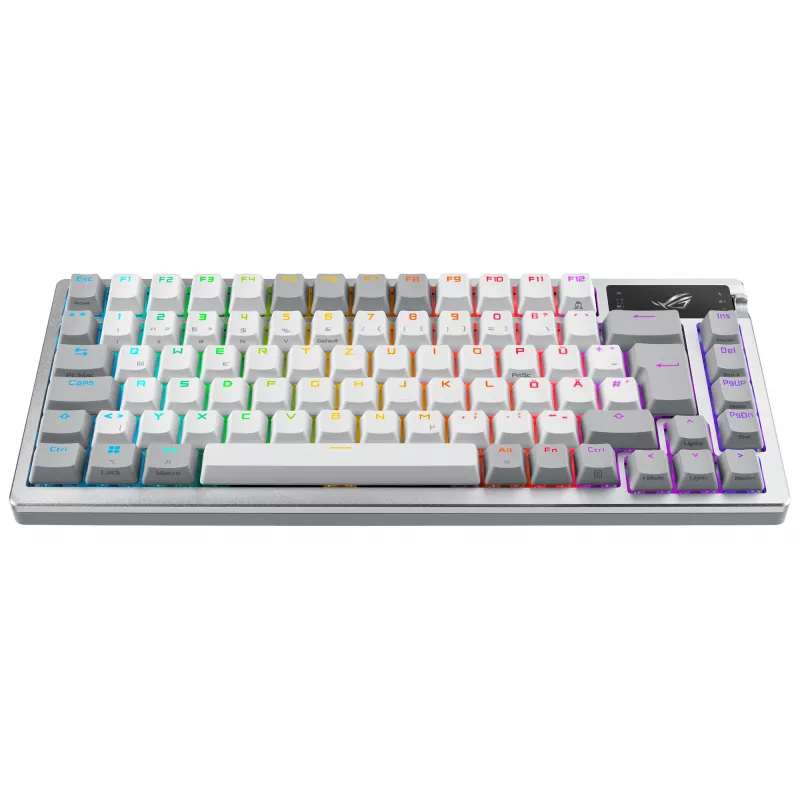 ASUS ROG Azoth Tastiera bianca gaming USB + RF wireless + Bluetooth QWERTZ tedesco