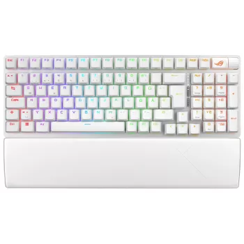 ASUS ROG Strix Scope II 96 Wireless Tastiera gaming USB + RF wireless + Bluetooth QWERTZ tedesco bianco