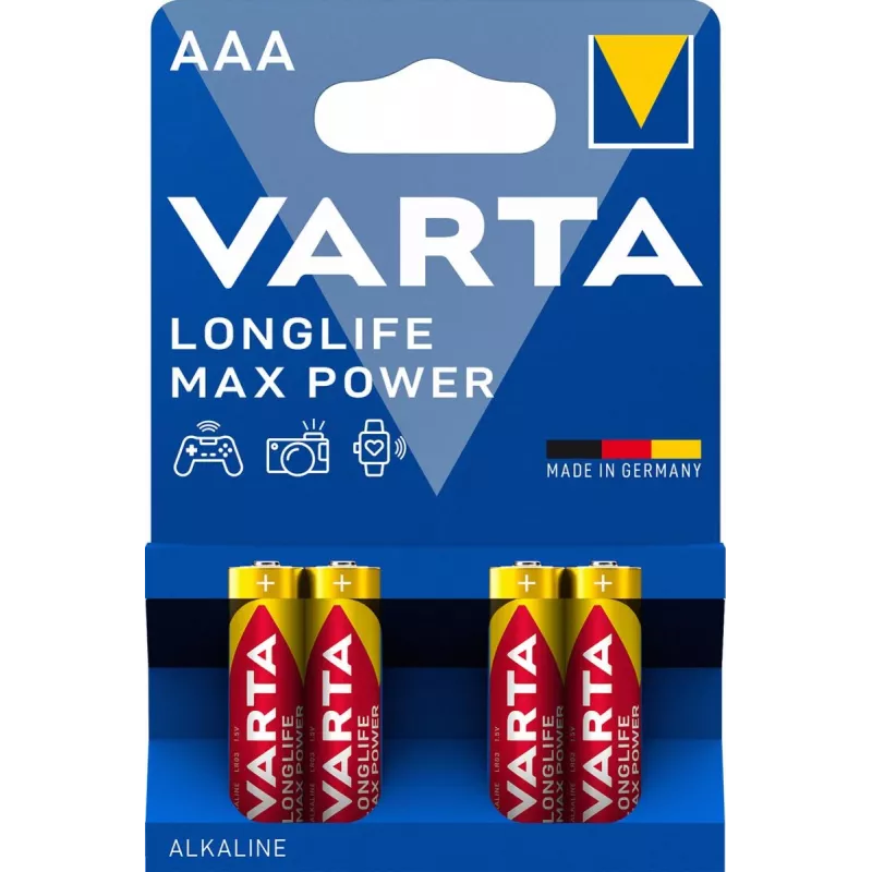 VARTA Batteria Longlife Max Power Micro AAA LR03 1x4
