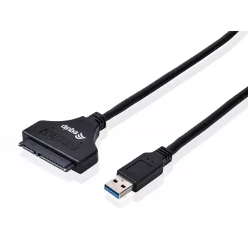Adattatore Equip USB 3.0 a SATA, nero, 5 Gbit/s, CE, 50 mm, 9,5 mm, 550 mm