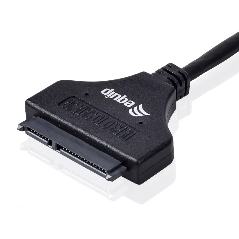 Adattatore Equip USB 3.0 a SATA, nero, 5 Gbit/s, CE, 50 mm, 9,5 mm, 550 mm