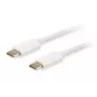 Cavo Equip Platinum USB Type-C, 2 m, USB C, USB C, USB 3.2 Gen 2 (3.1 Gen 2), 10 Gbit/s, bianco