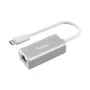 Adattatore di rete Gigabit USB Type-C a RJ45 Equip, con filo, USB Type-C, Ethernet, 1000 Mbit/s, argento