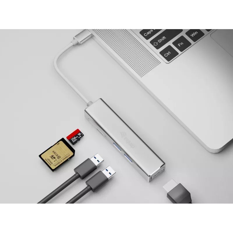 Adattatore multifunzione 5-in-1 USB-C Equip