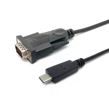 Cavo Equip USB-C a seriale DB9 M/M 1,5 m nero