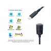 Cavo Equip USB-C a seriale DB9 M/M 1,5 m nero
