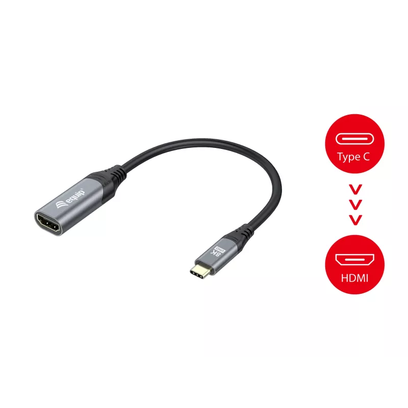 Adattatore Equip USB-C to HDMI 2.1 8K 30Hz 0.15m