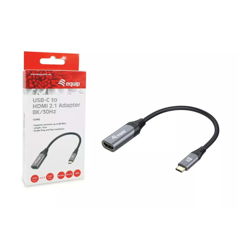 Adattatore Equip USB-C to HDMI 2.1 8K 30Hz 0.15m
