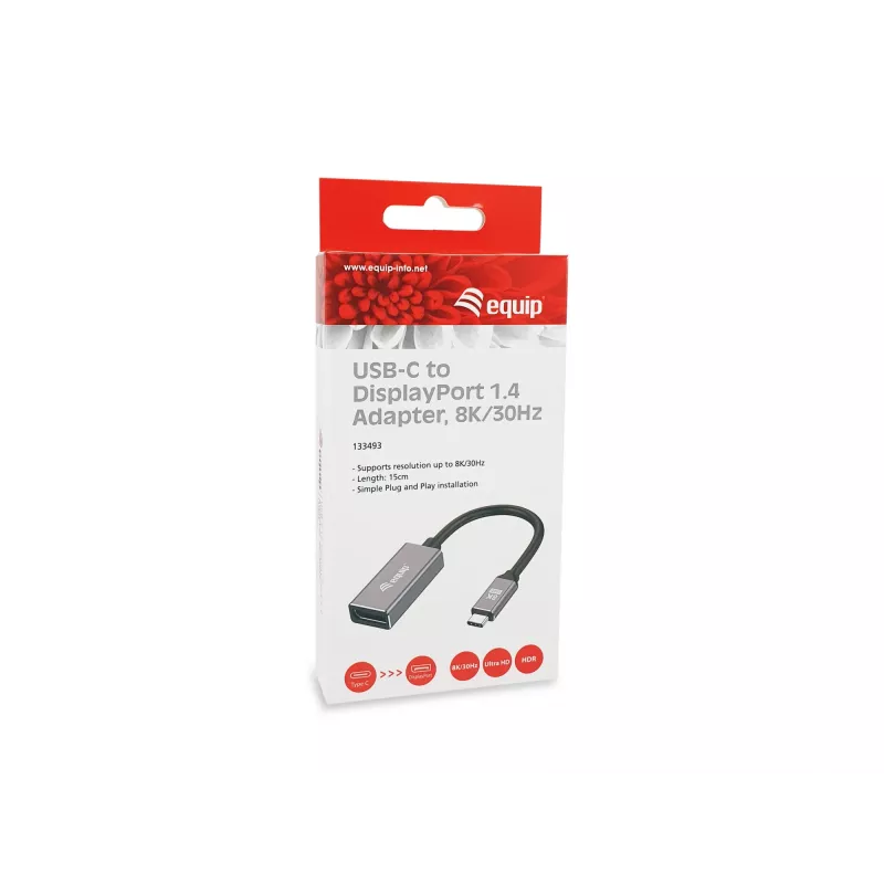 Adattatore Equip USB-C a DisplayPort 1.4 8K 30Hz 0.15m