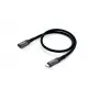 Prolunga Equip USB 3.2 Gen 2 C a C, M/F, 0,5 m, 4K/60Hz, 10 Gbit/s