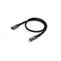 Prolunga Equip USB 3.2 Gen 2 C-C, M/F, 1,0 m, 4K/60Hz, 10 Gbit/s