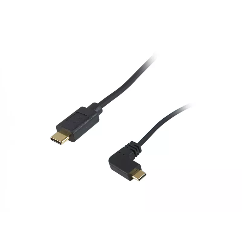 Cavo a spirale Equip USB 2.0 C a C con angolo 90° M/M 1 m nero