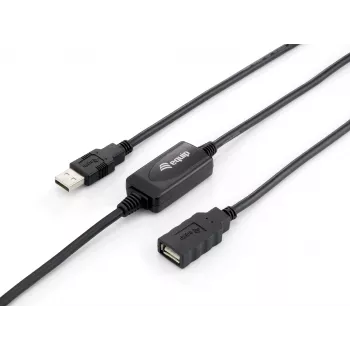 Prolunga attiva Equip USB 2.0 tipo A connettore maschio a connettore femmina, 10 m