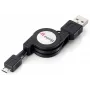 Cavo retrattile Equip USB 2.0 tipo A a Micro-B, 1,0 m, nero