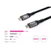 Cavo Equip USB 4 Gen 3 C a C, M/M, 2,0 m, PD3.1 240 W, 8K/60 Hz, 40 Gbit/s, nero