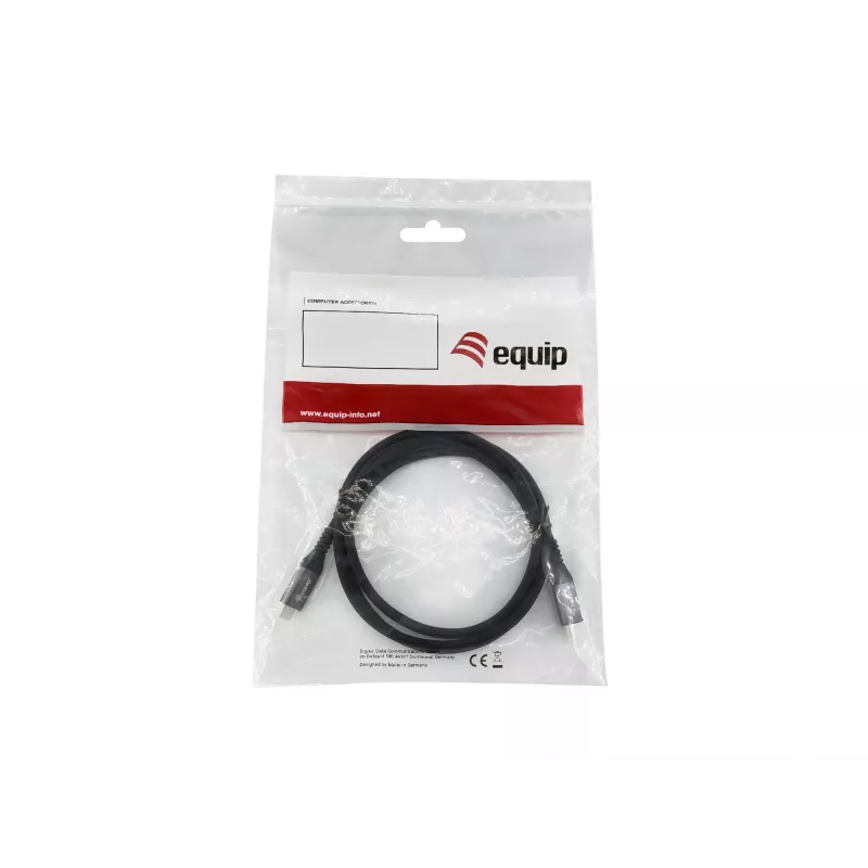 Cavo Equip USB 4 Gen 3 C a C, M/M, 2,0 m, PD3.1 240 W, 8K/60 Hz, 40 Gbit/s, nero