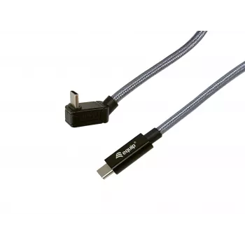 Cavo Equip USB 3.2 Gen 2x2 C a C con connettore a U, 2,0 m, nero, M/M, PD240W, 4K/60Hz, 20Gbps