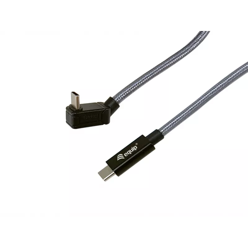 Cavo Equip USB 3.2 Gen 2x2 C a C con connettore a U, 3,0 m, nero, M/M, PD240W, 4K/60Hz, 20Gbps