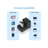 Adattatore USB-C con connettore a U Equip 133476 10Gbps PD 100W confezione da 2