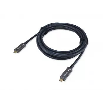 Cavo ottico attivo Equip USB-C a C, M/M, 15 m, PD 60 W, 4K/60 Hz, 10 Gbit/s, video+dati+PD
