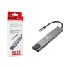 Adattatore multifunzione 8-in-1 Equip USB-C, con filo, USB Type-C, 100 W, 1000 Mbit/s, 1000BASE-T, IEEE 802.3ab